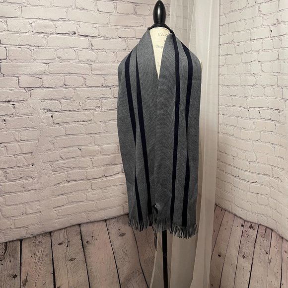 Hugo Boss Other - BOSS Hugo Boss Brunori Stripe Scarf in Grey Mélange! One Size- NWT!